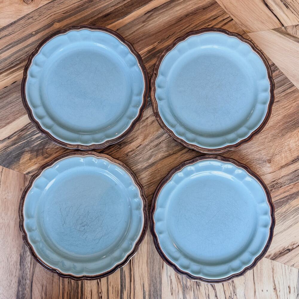 Versailles Blue Collection Salad Plates, 8.5” by Ambience-Set of 4-Discontinued